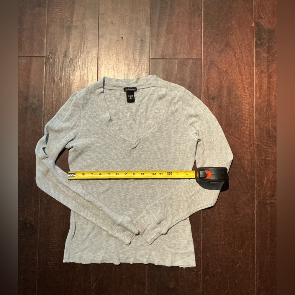 Moda International Light Gray Knit Top